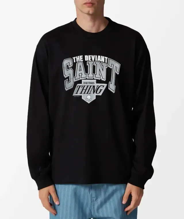 #SA69 SAINT Pure Cotton Long Sleeve T P150 Color: Black Size: S-XL